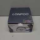 LONPOO CD Players Portable Boombox with FM Radio/USB/Bluetooth/AUX Input and Earphone Jack Output, Stereo Sound Speaker & Audio Player,White