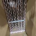 Huwena 4 Tier Over Mini Fridge Stand Metal Storage Shelf for Dorm,Pink
