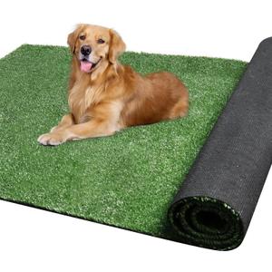 Weidear 0.4 inch Short Artificial Grass Turf 5X8FT, Synthetic Turf Lawn, Indoor Outdoor Green Fake Grass Rug Mat, Garden Balcony Grass Rug with Drainage Holes, Customized Sizes (5FTX8FT)