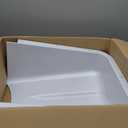 1 Pcs Lavatory Protector, White ABS Lavatory Shroud Bathroom Cover for Sink with 7 Flat Head Self Tapping Screws for Concealing Pipes Under Sink for Easy Installation Fits Standard Basin