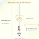 House Warming Gifts New Home, Housewarming Gifts New Home Gift Ideas for Women Friends Homeowners First Time Home Buyers, New Apartment Gift Home Decor, Crystal Heart Suncatcher Rainbow Maker Ornament