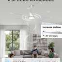 Ohniyou 72'' Industrial Ceiling Fan with Light for Patio, Garage, Silver
