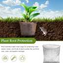 ZIFTY 25Pcs Fruit Protection Bags 6x8 Inch Wire Mesh Bags with100FT Bird Scare Tape and 30 Ties Netting Cover for Protecting Fruits and Vegetables, Plant Protectors from Animals