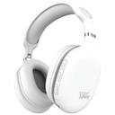 SoundPlay Foldable Wireless Headphones, Bluetooth Over-Ear Headset with Built-in Mic, White