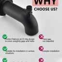 Tub Spout with Diverter, Bathtub Spout for Hand Shower,Matte Black