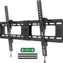 MOUNTUP TV Wall Mount Tilting TV Mount Bracket for Most 37-82 Inch Flat Screen/Curved Low Profile Wall Mount Saving Space Max VESA 600x400mm Hold up to 132 lbs Fit 16" 18" 24" Stud MU0008