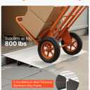 VEVOR Door Threshold Ramp 3 Rise Aluminum Alloy Threshold Ramp Rated 800 lbs Load Capacity, Handicap Ramps for Home Steps for Wheelchair, Scooters, Power Chairs, Walkers, Bicycle, Tricycle