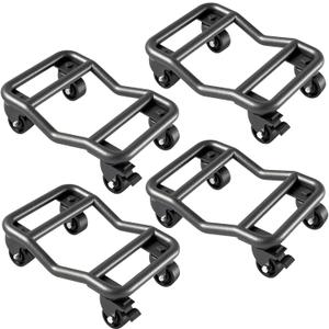 Car Dolly Set of 4, 9000 LBS Capacity Universal Vehicle Moving Dolly for Cars, SUVs, Motorcycles & Boats, Low-Profile Wheel Skates for Garage, Workshop and Marine Use