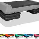 4''-6''-8''Adjustable Aerobic Stepper w/4 Risers Health Workout Step Platform for Sports & Fitness