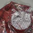 GO&SO Burgundy Scalloped Lamp Shade Bell Lamp Shades Petal Edge Braid,6"Top x 13"Bottom x 10.6"High (Spider) Table Lamp Shade Modern Floor Lamp Shade Replacement,Faux Silk Lampshades -Easy Assembly (Red)