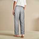 Natural Feelings Men's Woven Sleep Pajama Pant Men Flannel Pajama Pants Cotton Sleep Pant Lounge Sleepwear Pants with Pockets (Gray, S)