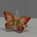 Butterfly Night Light, LED Butterfly Night Light Plug into Wall, Manual On/Off Switch, Monarch with Gold Trim Decorative, Energy Saving, 360 Swivel Plug, Girl Bedroom Bathroom Hallway(Orange)