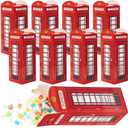 CHENGU 8 Pieces British Party Decorations London Phone Booth Box UK England Candies Boxes British International Party Favors United Kingdom Gift, 2.9 x 8.6 Inch