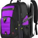 Z-MGKISS Extra Large Laptop Backpack, Water-Resistant 18.4-19 Inch Travel Backpack for Men & Women - Stylish Purple School Bag with USB Charging Port and Multiple Compartments