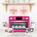 30L/32Qt Sublimation Oven - for 40oz Tumblers | 1700W 450 360 Turbo Convection, Digital Control, Bulk Printing for 11oz Ceramic Mugs with Accessories