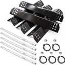 Replacement Parts for Nexgrill 720-0882A 720-0896 720-0925 Grills, 5 Pack Stainless Steel Burner Tubes, Heat Shields Flame Tamers and Ignitors Replacement for Nexgrill 720-0896B, 720-0896C Gas Grills
