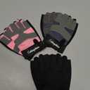 Workout Gloves for Men and Women, Exercise Gloves for Weight Lifting, Cycling, Gym, Training, Breathable and Snug fit (Count 3)