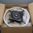 Yoogu 2 Pack of 22 inch Heavy Duty Recliner Chair Sofa Furniture Ring Base w Swivel Replacement with 10 Inch Plate (22 inch 2pcs)