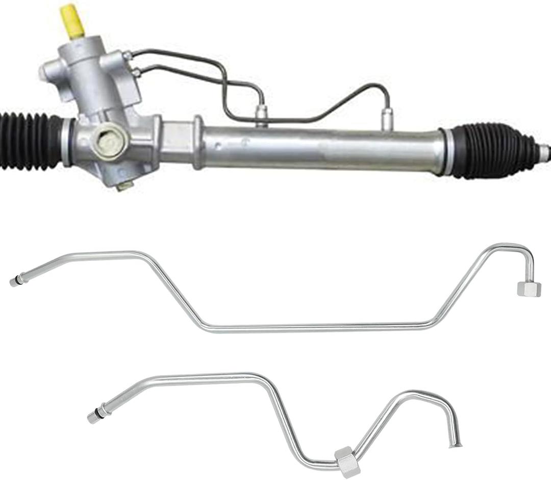 Rack Pinion Transfer Lines Hard Lines Compatible with Chevrolet Tahoe Suburban 1500 Avalanche for Escalade ESV for GMC Yukon 2008-2014 Hard Lines on Rack Replace 15254059 15254058