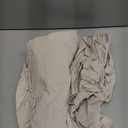 Retro Farmhouse Ruffle Round Tablecloth Cotton Flounces Trim Washable Table Cover White Tablecloths for Rectangle Table Baby Shower Kitchen Party Wedding Decor,70'' Round