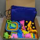 Beach Toys, Sand Toys for Kids Boys and Girls with 4 Beach Construction Vehicles, 4 Collapsible , Sand Castle Building Kit, Sand Molds, Mesh Bag, Outdoor Toys for Kids Ages 4-8