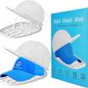 Eiito Hat Washer Cage Hats Cleaner, 4Pcs (2 Cages + 2 Bags) Hat Washer for baseball caps for Washing Machine or Dishwasher, Ball Cap Washers Frame for Flat & Curved Hats, White (With Mesh White 2 Pack)