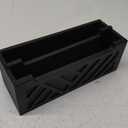 Mail Organizer Mail Holder Countertop with 2 Slots, Wood Mail Basket for Wall Table Desk, Envelope Bill Holder for Home Office Decor (Black)