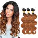 Brown Bundles 1b Human Hair Bundles 20 22 24 Inch Unprocessed Virgin Soft and Silky #30 Bundle Hair Extensions