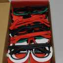 Max Fun 12Pcs Christmas Glasses Glitter Holiday Party Glasses Frames Christmas Decoration Accessories Costume Eyeglasses for Christmas Parties Holiday Favors (One Size Fits All)