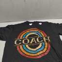 Coach Vintage Retro T-Shirt (Small, Black)