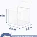 Ourmed Life Clear Acrylic Face Towel Holder, Organizer Box for Bathroom Countertop Storage, Disposable Face Towels Container and Face Towel Clear Box with 50 Count Clean Facial Towels Included