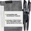 Rocketbook Accessory Kit  Complete Set with 2 FriXion Gel Pens, Spray Bottle, Microfiber Cloth & Pen Dock  Compatible with Rocketbook Notebooks & Planners for Effortless Organization Daily