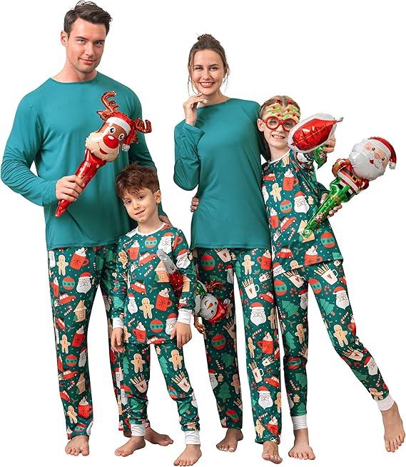 Family Pajamas Christmas Matching Sets Xmas Family Pjs Set Couple Holiday Jammies Women/Men Festival Sleepwear Kid, 4T