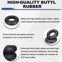 (2 Pack) 25x8x12 ATV UTV Inner Tubes,2 Pcs Heavy Duty Butyl Rubber Tire Tubes, Fits 25x8-12 25x9-12 25x10-12 Tires with TR6 Metal Valve Stem for Golf Cart, Quad Bike, Off-Road Trailer, Mower