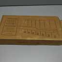 Rebee Vision Farmhouse Key Holder for Wall - Decorative Wall Shelf with Key Hooks & Mail Organizer Wall Mount for Apartment Essentials - Rustic Living Room Decor (Light Brown, 3.54"D x 10"W x 7.28"H)