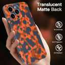 Phone Case for iPhone 13 Pro Case Rusty Tortoiseshell Print TPU Slim Phone Cover for Women Girls Grily Brown Shockproof Phone Cover for iPhone 13 Pro, Tortoise Print