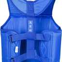 Wesing Martial Arts Muay Thai Boxing Chest Protector MMA Sanda Chest Guard (Blue, L)