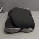 Seat Cushion, Office Chair Seat Cushions for Office Chair with L-Shaped Ergonomic Design, Memory Foam Chair Cushion for Long Sitting Office Worker(Black Gray)