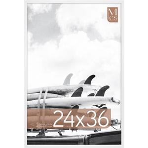 MCS Foundation Poster Frame, 24x36, White Traditional