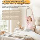 Zaybuon Allergy & Sinus Relief Blanket for Nasal Congestion, Sinus Pressure, Seasonal Allergies & Snoring Natural Warm Therapy for Sinus Relief & Better Sleep (Gray)