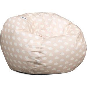 Big Joe Classic Bean Bag Chair, Mini Clouds Oat Smartmax, Durable Polyester Nylon Blend, 2 feet Round (Single)