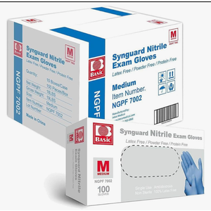 Medical Blue Nitrile Exam Gloves, Latex-Free & Powder-Free Food-Safe House Cleaning Disposable Glove (1000 Pcs) 