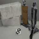 Seealle 22" Tall Living Room Lamps for Night Stands - Touch Bedside Lamp with USB C+A, 3 Way Dimmable Bedroom Lamps for End Tables Set of 2, Modern Night Stand Lamps for Bed Side(White & Black)