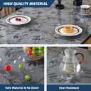 Floral Table Protector 36" x 63", 1.5mm Thick Vinyl Desk Mat | Waterproof Plastic Table Cover, Easy to Wipe Clean, Ideal for Dining Tables, Coffee Tables, Dressers & Countertops