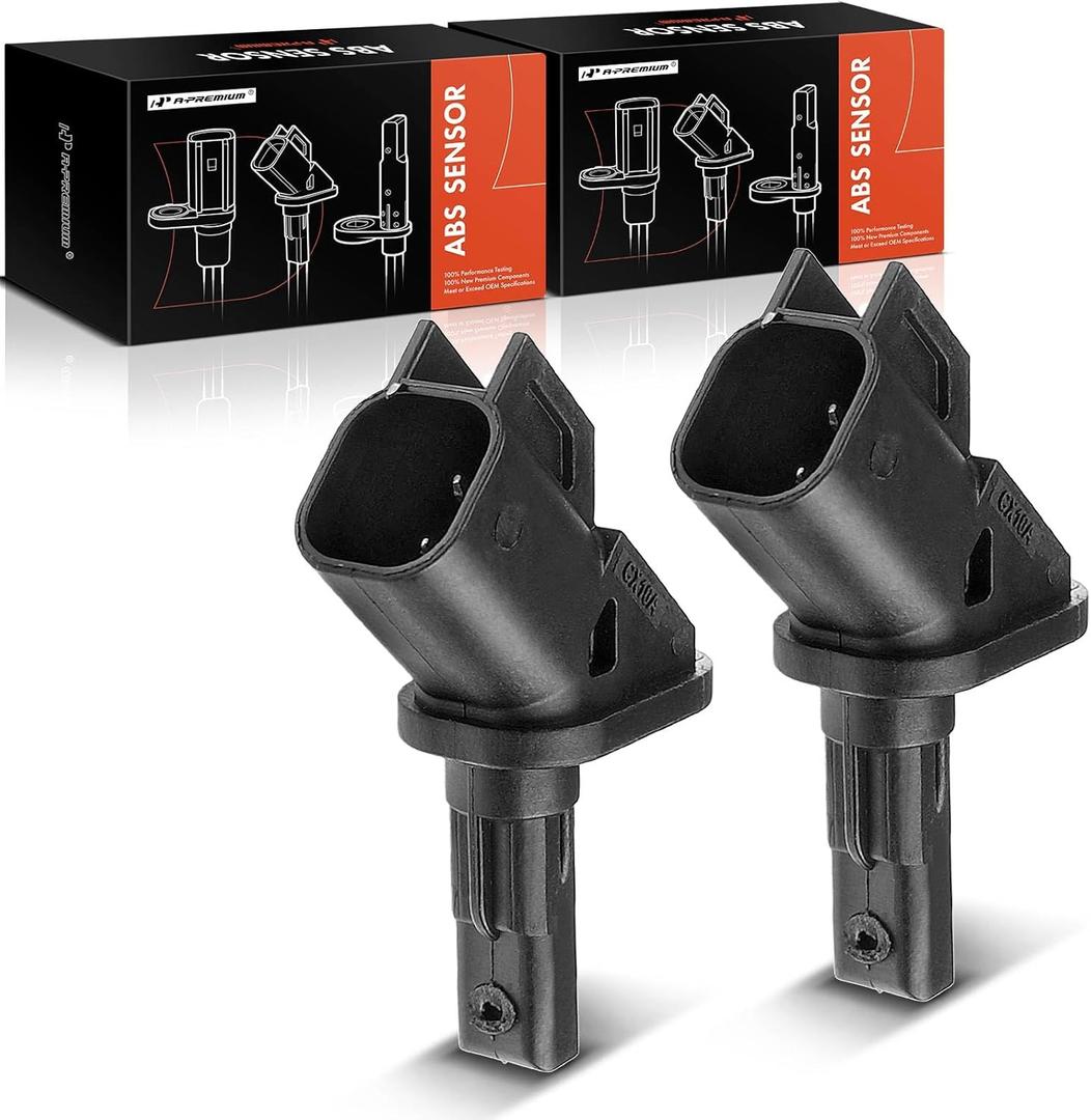 A-Premium Front ABS Wheel Speed Sensor Compatible with Ford, Volvo, Lincoln & Jaguar Models - Escape 2013-2019, Focus, Transit Connect, C-Max, XC60/70, S80, C70/30, S40, V50, MKC, X-Type, 2-PC Set A-Premium Front ABS Wheel Speed Sensor Compatible with Ford, Volvo, Lincoln & Jaguar Models - Escape 2013-2019, Focus, Transit Connect, C-Max, XC60/70, S80, C70/30, S40, V50, MKC, X-Type, 2-PC Set