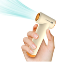 Handheld Portable Turbo Fan, 85000RPM Super High-speed Fan with 4-speed, 4000mAh, USB-C Rechargeable Personal Battery Operated, Mini Small Pocket Design for Travel/Outdoor/Vacation/Concert/Gift, Beige