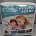 Waterproof Mattress Protectors Split California King 9" Depth, Zippered Mattress Cover Soft Breathable Encasement Great for Dorms Hotel,36"x84"x2