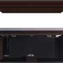 Concealment Gun Shelf with Hidden Trap Door with RFID Lock, Floating Wall Mounted Shelf for Gun Storage for Living Room or Bedroom, Espresso