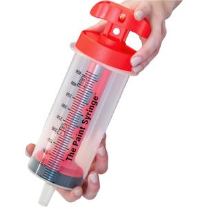 Paint Syringe Large 500ml with Lid, Wide Nozzle for Thick Liquids, Ergonomic Handle, Mess-Free Paint Dispenser, Precise Application Tool for Wall Paint, DIY Painting, Arts & Crafts, Home Improvement