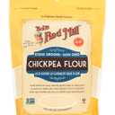 Bob's Red Mill Chickpea Flour, 16oz (Pack of 4) - Non GMO, Vegan, Keto Friendly Friendly, Kosher (EXP 02/04/28)